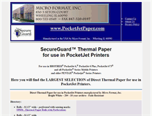 Tablet Screenshot of pocketjetpaper.com